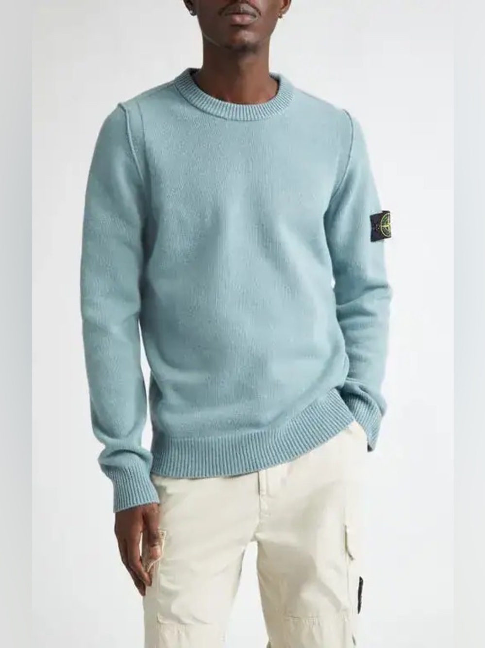 Compass logo crewneck sweater stone island